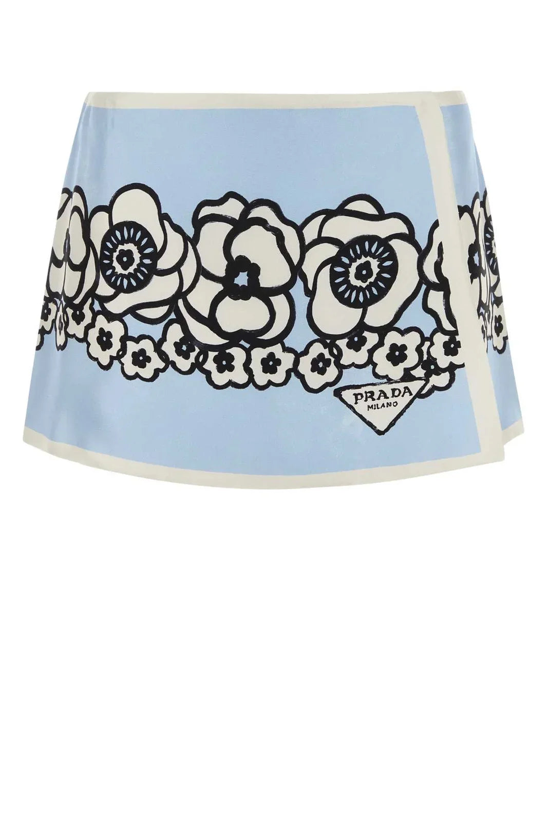 Prada Floral Printed Mini Skirt