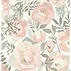 NuWallpaper Rose Peachy Keen Peel & Stick Wallpaper