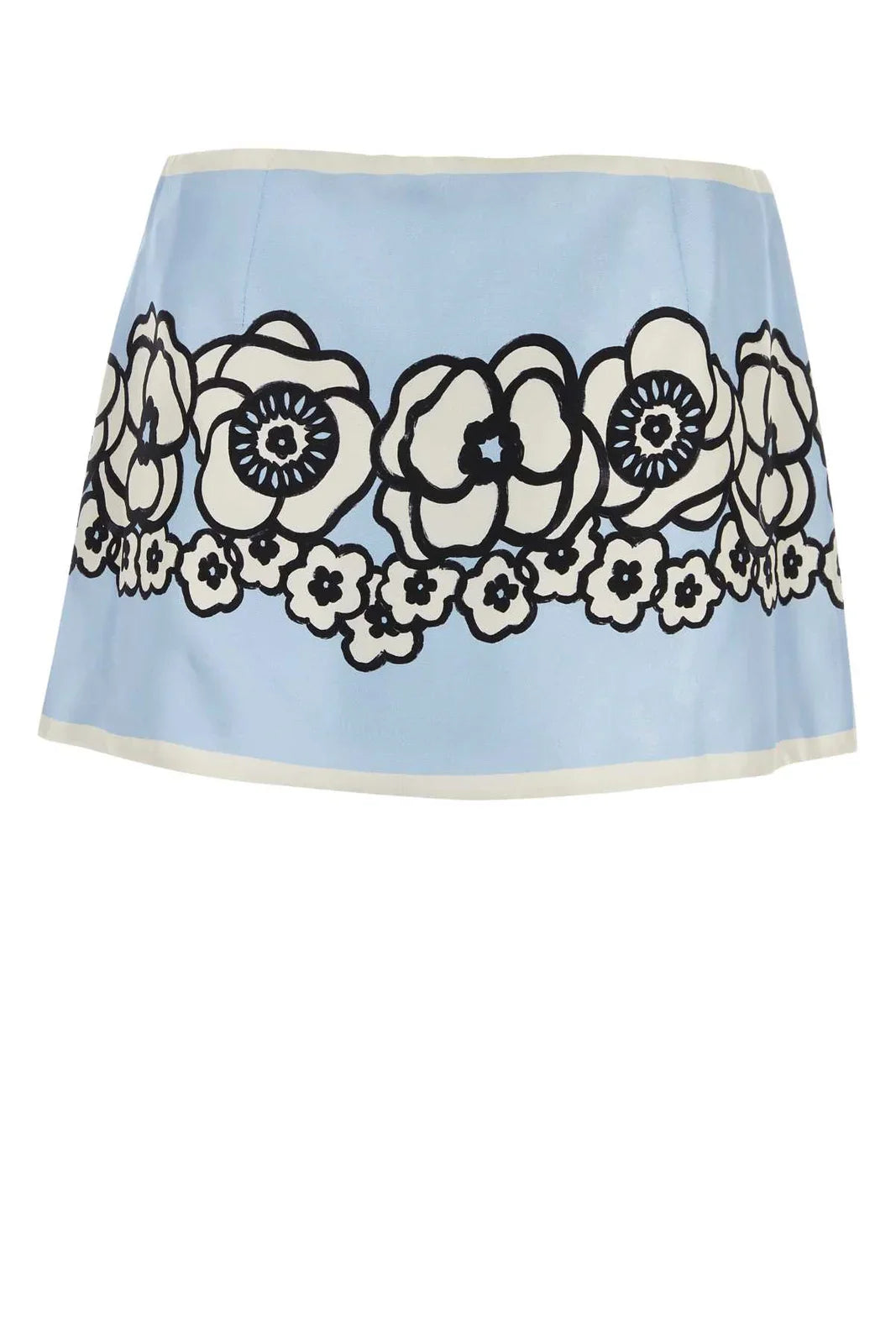 Prada Floral Printed Mini Skirt