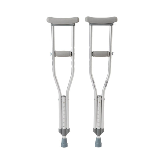 McKesson Aluminum Crutches for Children, Push-Button - 175 lbs Capacity, 2 Pair