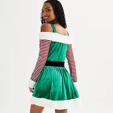 Juniors' Born Famous Candy Cane Dress