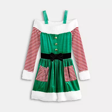 Juniors' Born Famous Candy Cane Dress