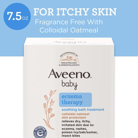 Aveeno Baby Eczema Therapy Soothing Bath Treatment, Oatmeal, 10Ct