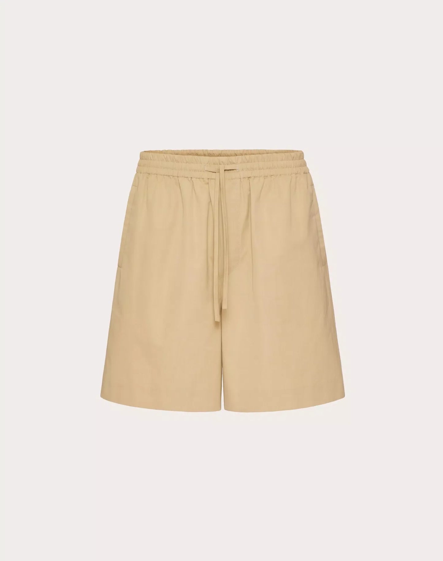 COTTON POPELINE BERMUDA SHORTS