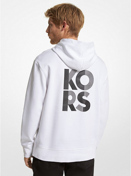 Logo Cotton Blend Hoodie