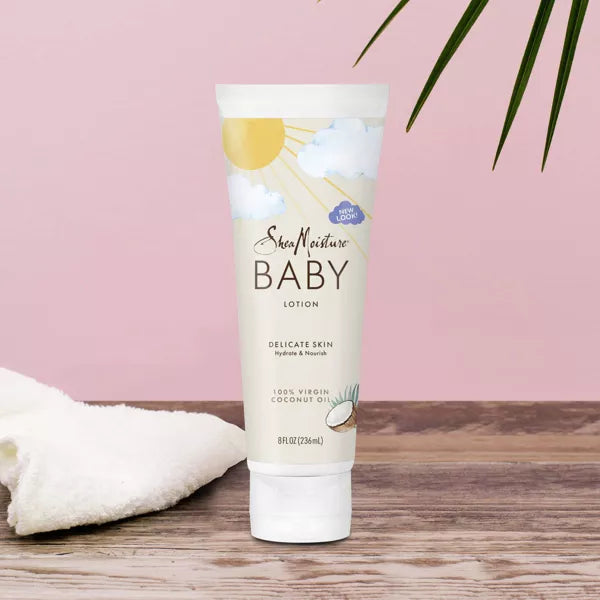 SheaMoisture Baby Lotion 100% Virgin Coconut Oil Hydrate & Nourish for Delicate Skin - 8 fl oz