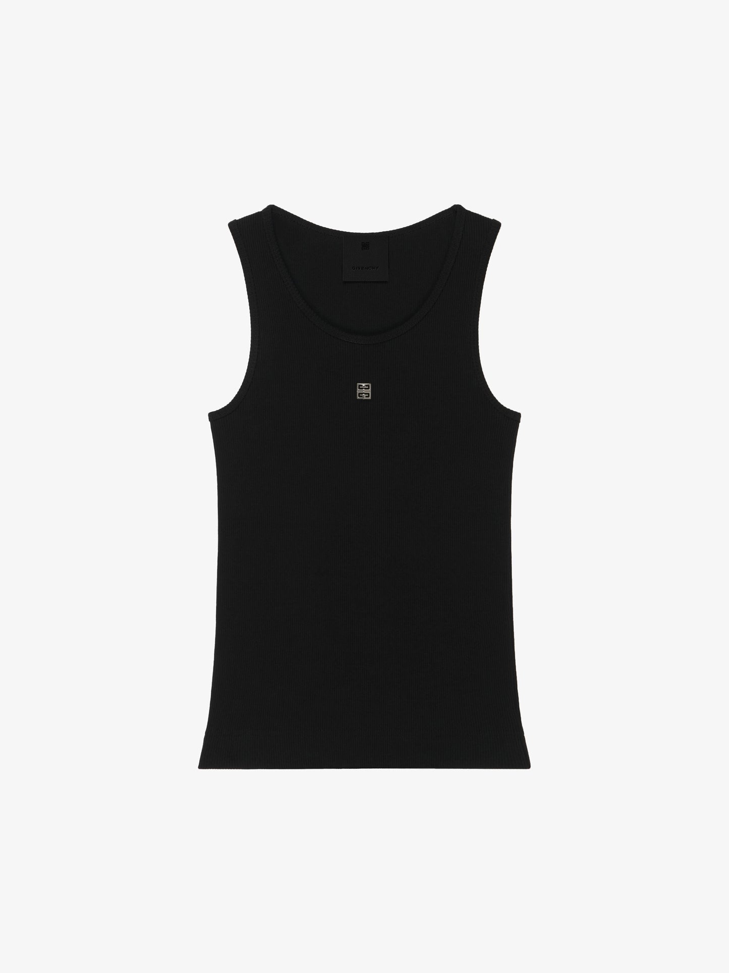 Givenchy - Top  slim fit em algodão com detalhe 4G