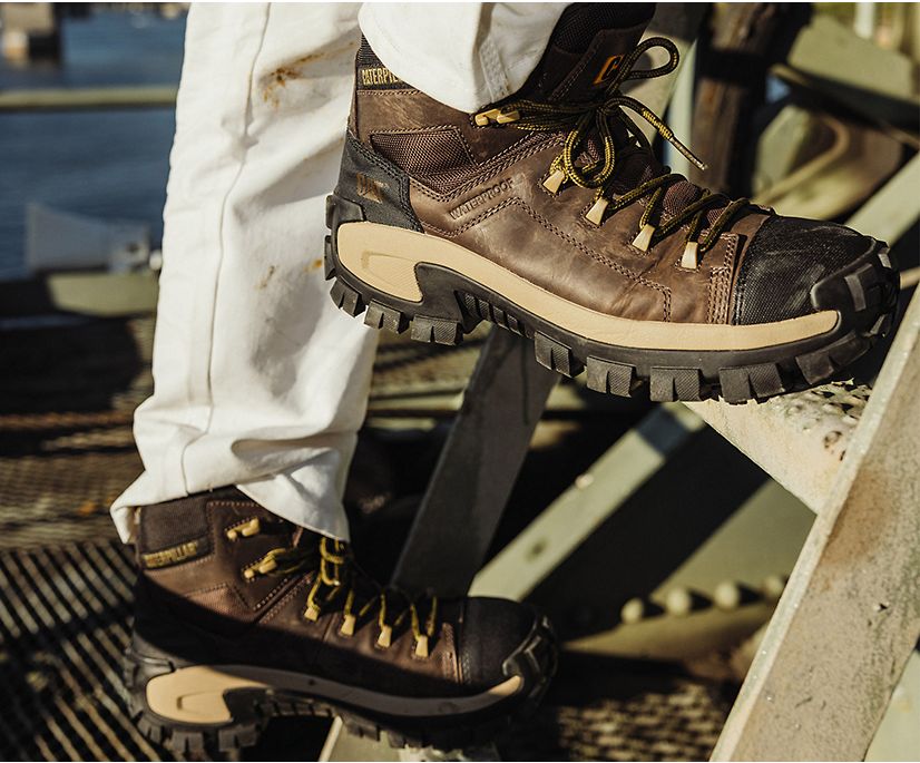 CATERPILLAR -Men's Invader Hiker Waterproof Work Boot