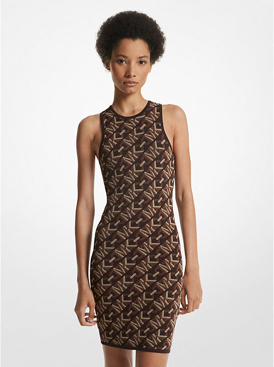 Empire Signature Logo Jacquard Tank Dress