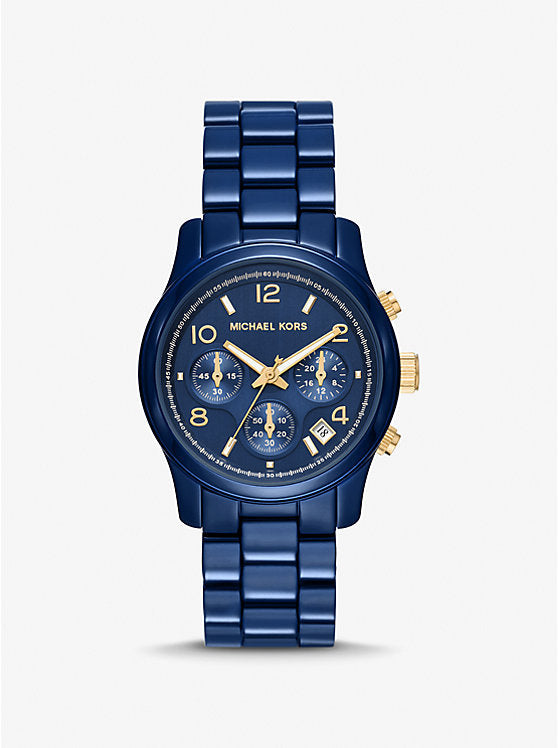 Runway Navy-Tone Watch