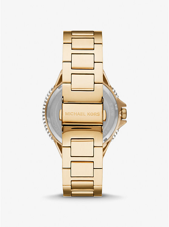 Oversized Camille Ombre Pavé Gold-Tone Watch