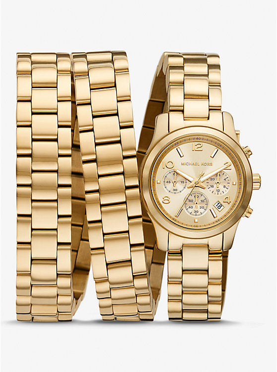 Limited-Edition Runway 18K Gold-Plated Stainless Steel Wrap Watch