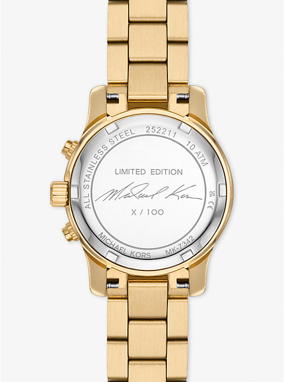 Limited-Edition Runway 18K Gold-Plated Stainless Steel Wrap Watch