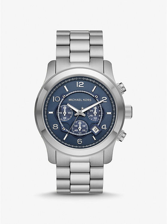 Oversized Runway Silver-Tone Watch