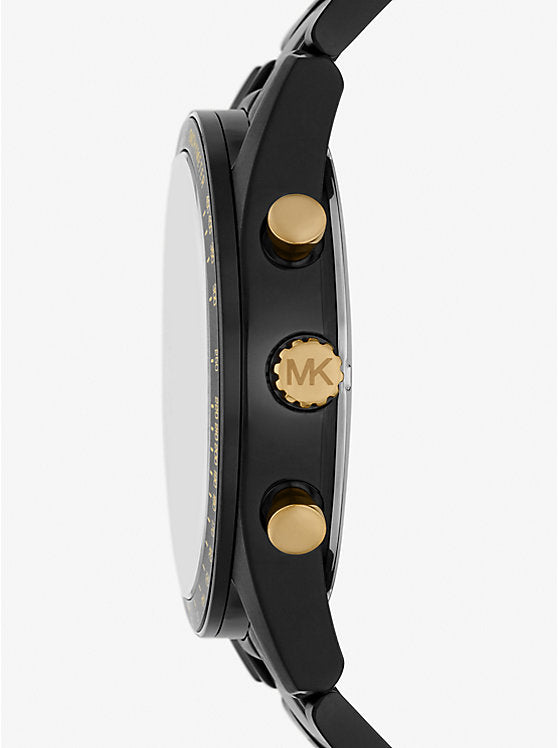 Oversized Accelerator Black-Tone Watch