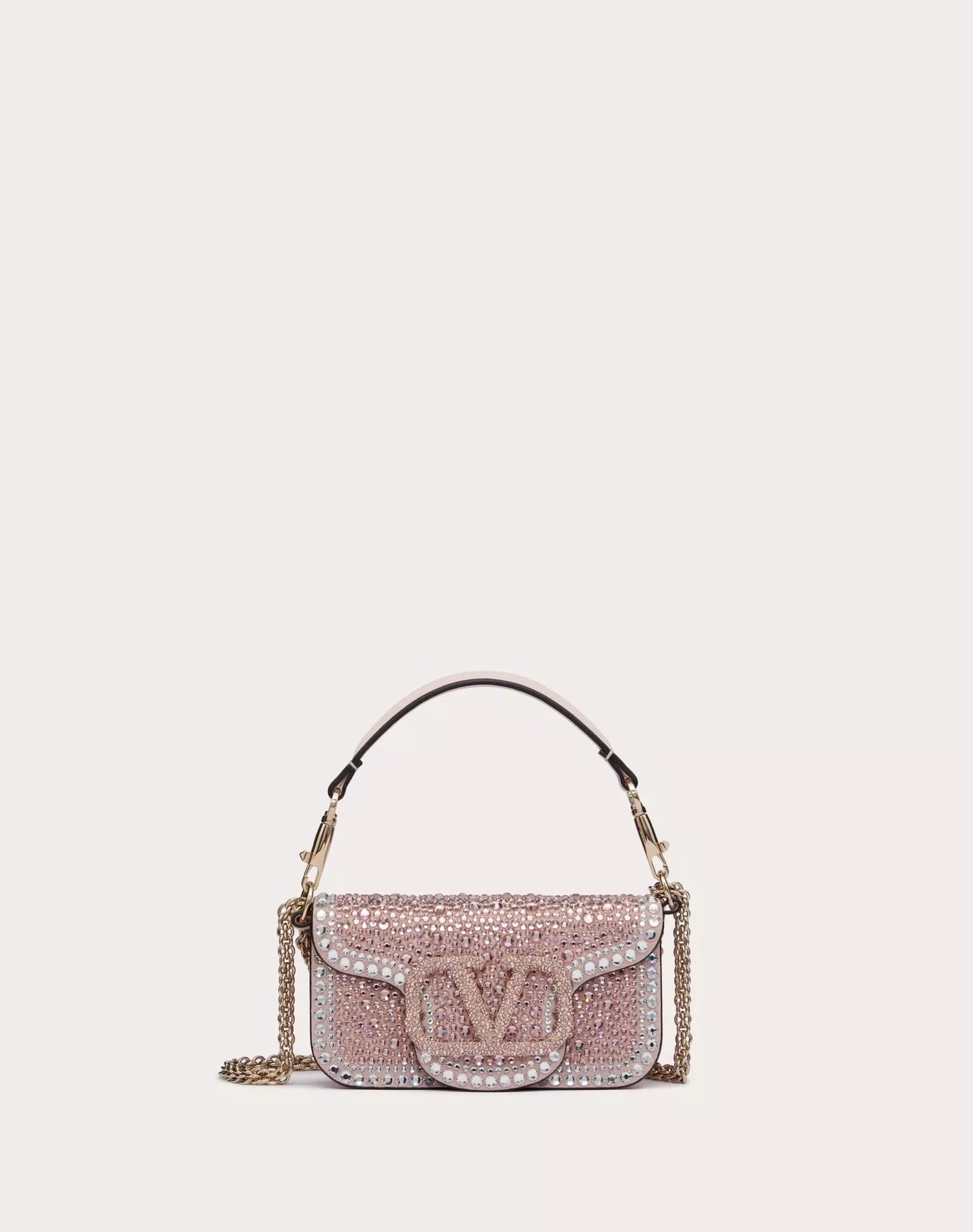 SMALL LOCÒ SHOULDER BAG WITH RHINESTONES