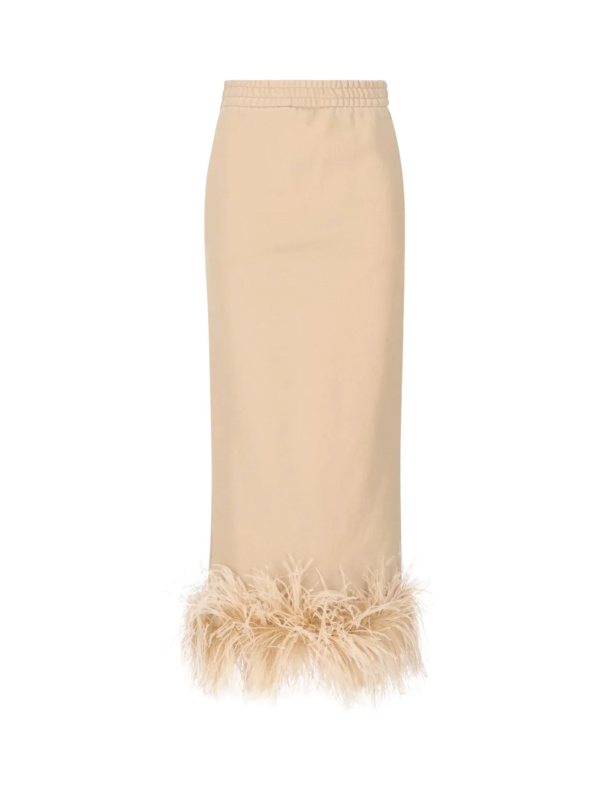 Prada Elasticated Waistband Slit-Detailed Skirt