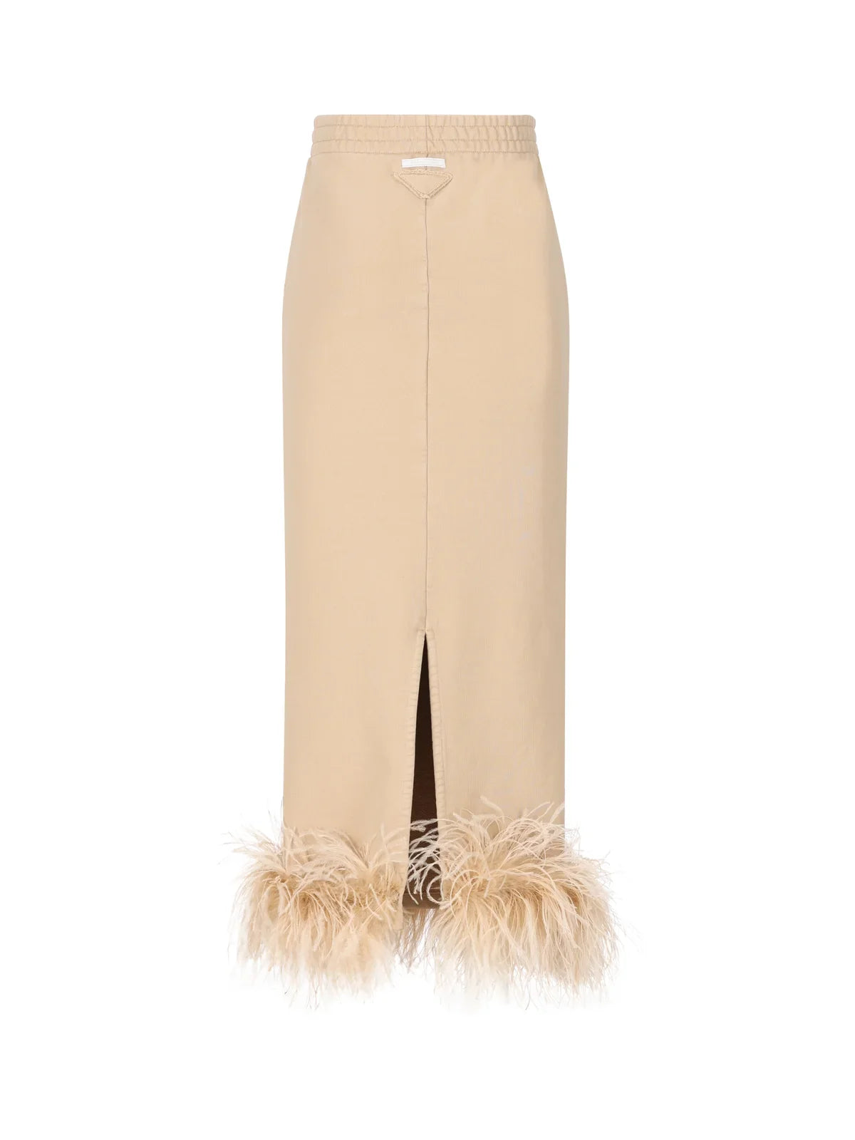 Prada Elasticated Waistband Slit-Detailed Skirt