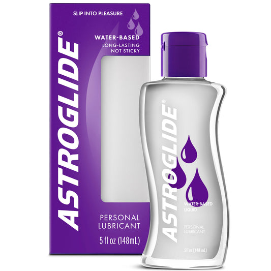 Líquido Astroglide, lubrificante pessoal à base de água, lubrificante compatível com preservativo, 5 onças