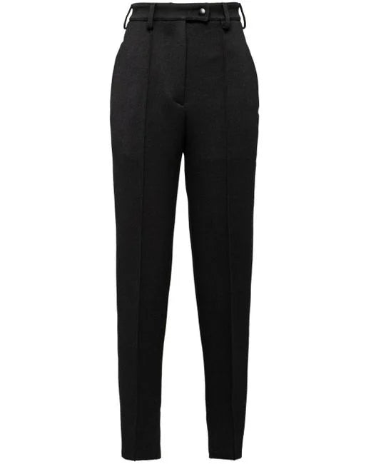 Prada Women's Black High-waist Skinny-cut Pants