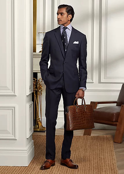 Gregory Hand-Tailored Wool Twill Suit