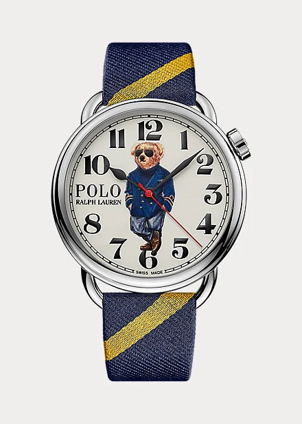 Nautical Polo Bear 42 MM Steel Watch