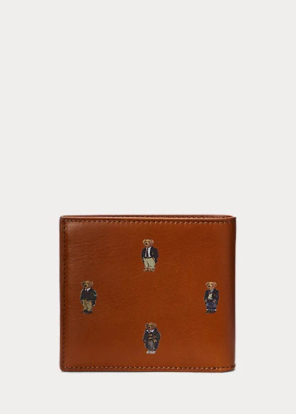 Polo Bear Leather Billfold Wallet