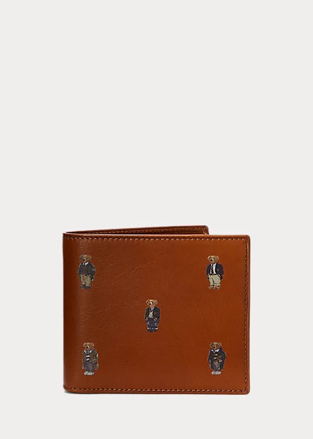 Polo Bear Leather Billfold Wallet