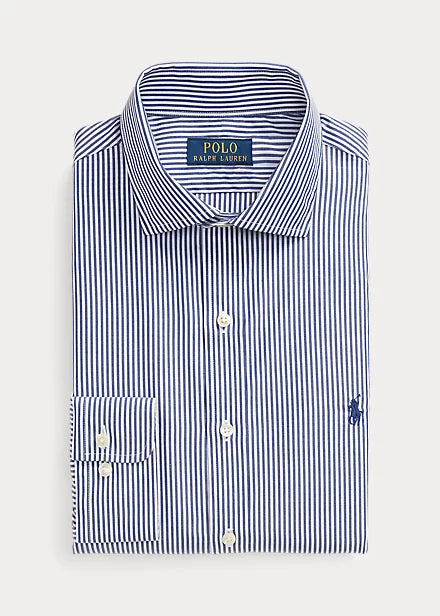 Slim Fit Striped Poplin Shirt