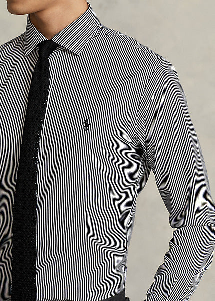 Slim Fit Striped Poplin Shirt