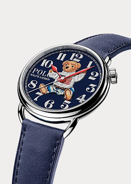 Sitting Polo Bear 42 MM Steel Watch