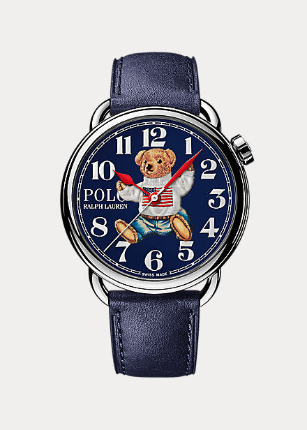 Sitting Polo Bear 42 MM Steel Watch