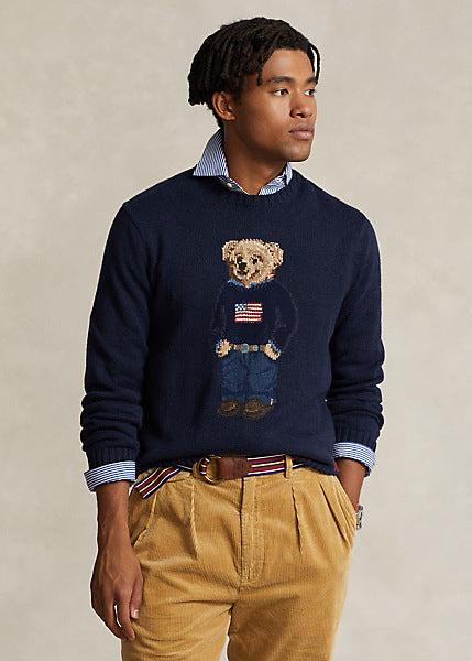 Polo Bear Cotton-Linen Sweater