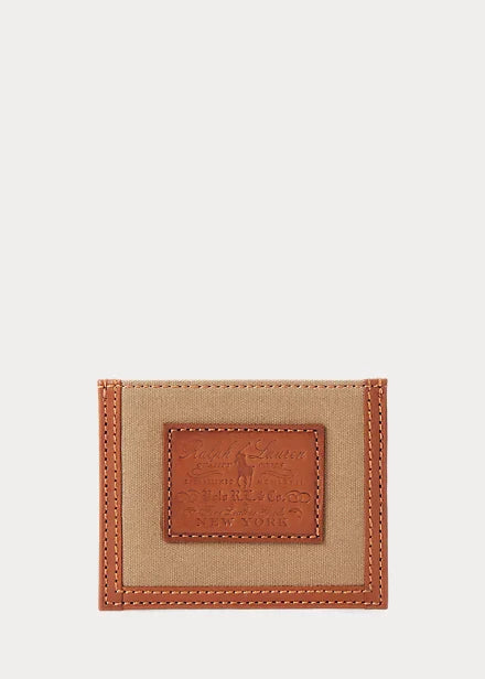 Heritage Canvas & Leather Card Case