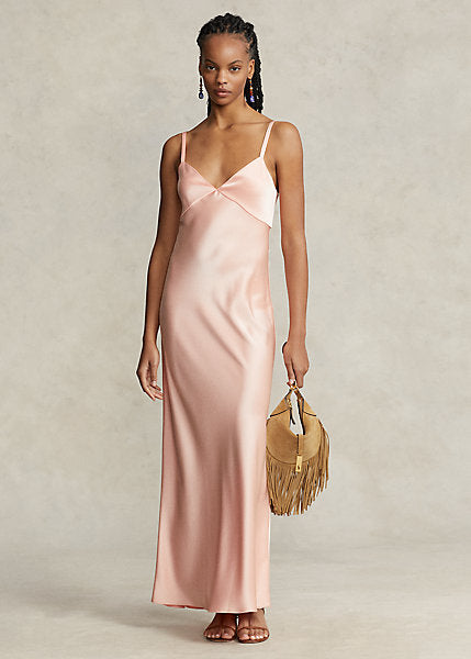 Sleeveless Satin Gown