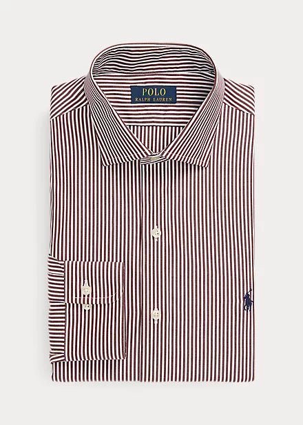 Slim Fit Striped Poplin Shirt