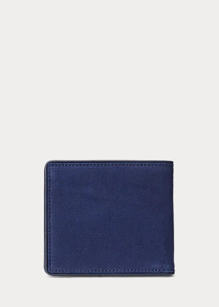 Crest Canvas & Leather Billfold Wallet