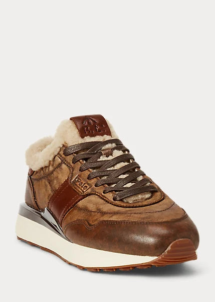 Train 89 Leather & Shearling Sneaker