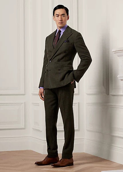 Kent Handmade Plaid Wool-Cashmere Suit