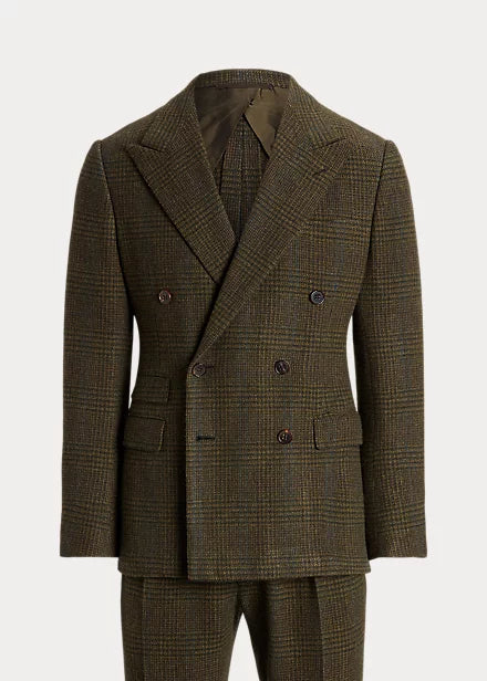 Kent Handmade Plaid Wool-Cashmere Suit