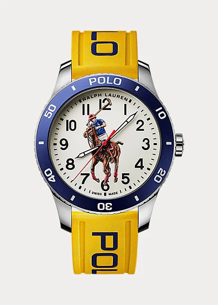 Polo Watch White Dial Closed Case Back