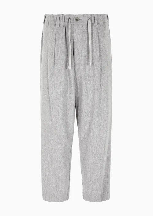 Denim Collection single-pleat trousers in virgin wool and cashmere