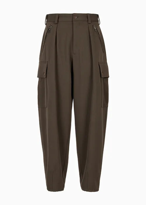 Cargo trousers in virgin wool